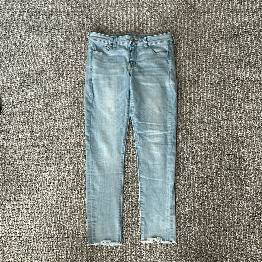 American Eagle Jegging Crop Low Rise Denim Jeans